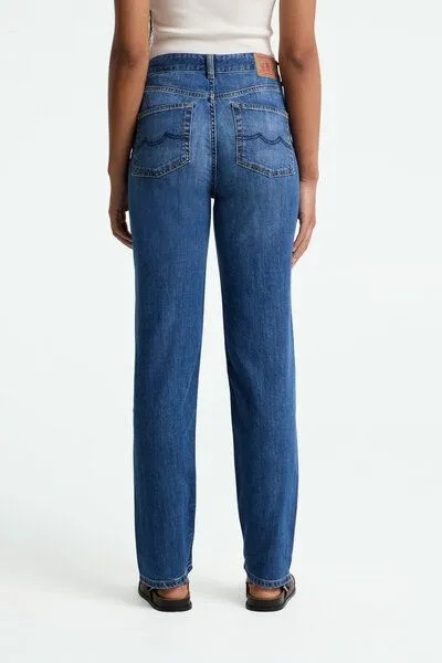 Kings Of Indigo Kings Of Indigo Jeans Inoe - Mid Rise Straight - Cotton Flex 9.5oz Mid Worn – Produktbild 5 von 6