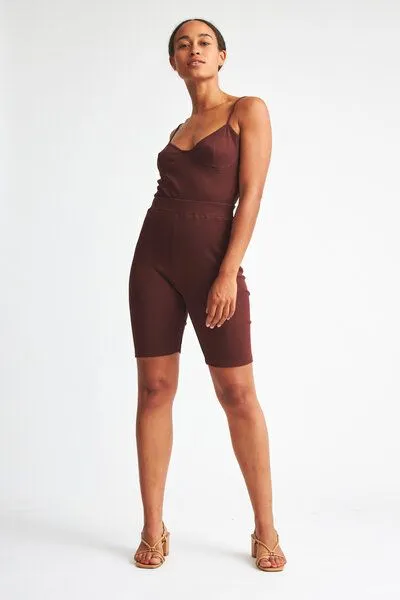 Baìge the Label Baìge the Label Biker Shorts Basia, Chocolate, – Produktbild 2 von 4