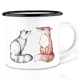 LIGARTI Emaille Tasse – Natalie & Peter – LIGARTI Tiermanufaktur – Produktbild 1 von 1