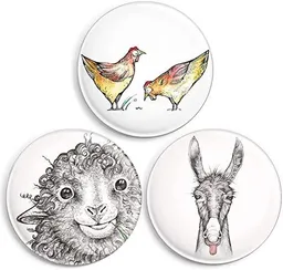 LIGARTI Magnete 3er-Set »Bauernhoftiere« von LIGARTI | Design Kühlschrankmagnet – Produktbild 1 von 1
