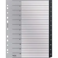 Leitz Leitz Recycle Register, PP, extrabreit, 1-12 – Produktbild 1 von 1