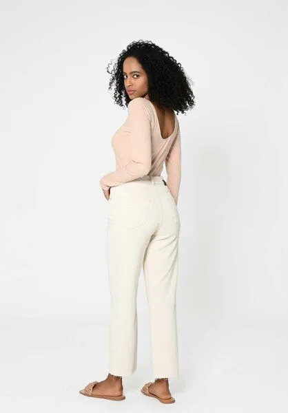 Lovjoi Lovjoi Straight Jeans MEDLAR aus Biobaumwolle, Non dyed (beige), – Produktbild 3 von 4