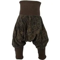 liebewicht liebewicht Yogahose Pumphose Bio Jersey "KaktusHerz" mit Bündchen nach Wahl, Braun/braun, – Produktbild 1 von 1