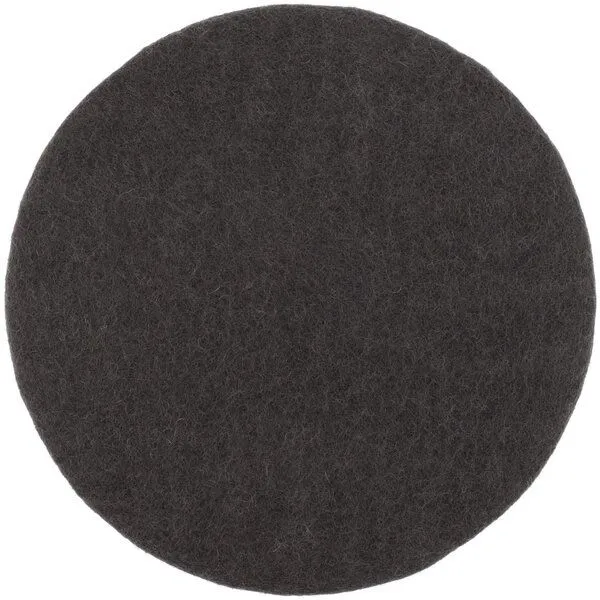 myfelt myfelt Flachfilz Sitzauflage (⌀ 36 cm, 36 x 36 cm), Anthrazit (kuno), – Produktbild 1 von 4