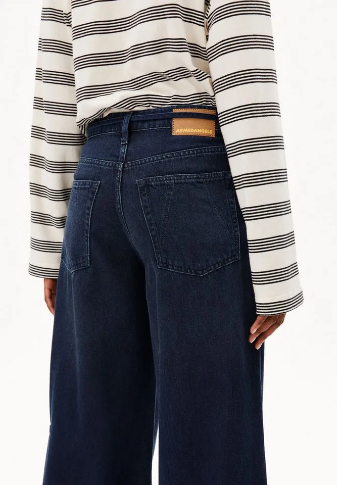 ARMEDANGELS ARMEDANGELS Boyfriend-Jeans ASTRAEAAS Jeans aus Bio-Baumwoll Mix Non Stretch (Non-Stretch) Mid waist, Blau, – Produktbild 3 von 4