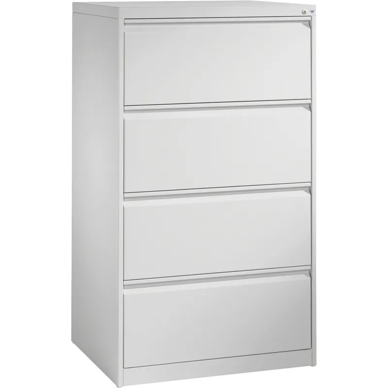 C+P C+P Hängeregistraturschrank zweibahnig, 4 Schubladen, lichtgrau/lichtgrau – Produktbild 1 von 3