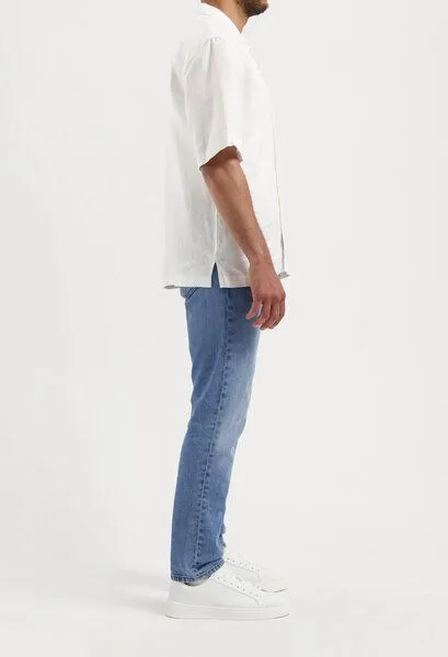 MUD Jeans MUD Jeans HANK Mid Tapered Jeans aus einem Bio-Baumwolle / recycelter Baumwolle Mix (medium aged), Blue, – Produktbild 5 von 6