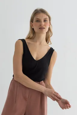 TWOTHIRDS TWOTHIRDS Damen vegan Top Toas Schwarz – Produktbild 1 von 1