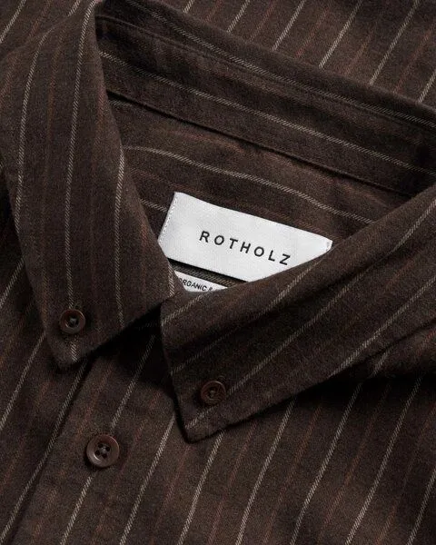 Rotholz Rotholz - Hemd Button-Down, Brown-stripe, – Produktbild 3 von 4