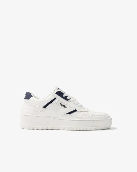 MoEa MoEa Sneakers GEN1 - Mushroom White & Navy, Blue, – Produktbild 3 von 5