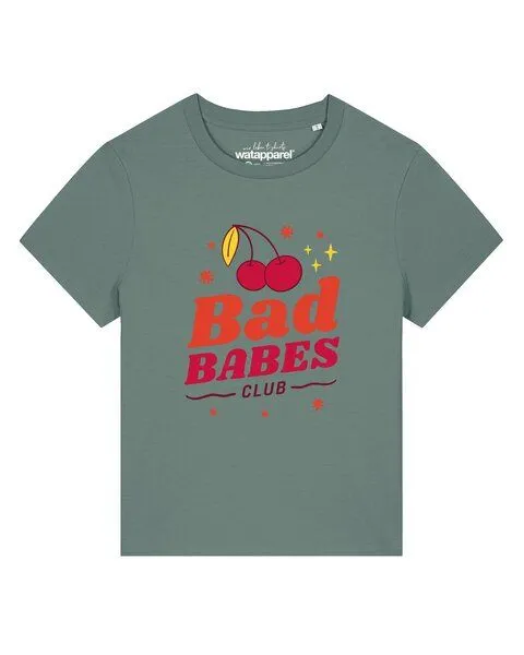 watapparel watapparel T-Shirt Frauen Bad babes club, Green bay, – Produktbild 1 von 2