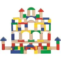 Goki goki Holzbausteine bunt 100-teilig 1,4 kg – Produktbild 1 von 1