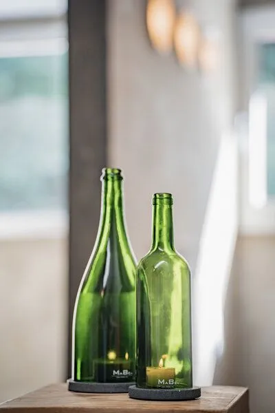 MaBe MaBe Wein WINDLICHT Klassiker - stilvoll & nachhaltig in einem - witzige Geschenkidee, Transparent, – Produktbild 2 von 4