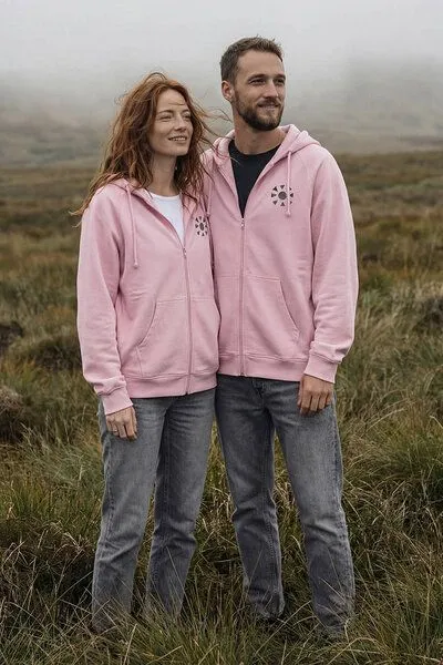 KOKOworld KOKOworld Kapuzenjacke Goa-Zip-Unisex, Powder-pink sun&soil (rosa), – Produktbild 2 von 4