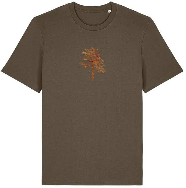 Kultgut Kultgut Echte Holzoptik- Weiches Shirt - 100% Biobaumwolle / Wertschätzung Tree, Braun, – Produktbild 1 von 3