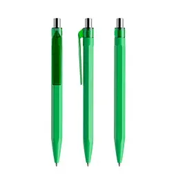 prodir prodir QS50 PMT Push Kugelschreiber, Bright Green-Silver chrome finish – Produktbild 1 von 1