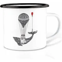 LIGARTI Emailletasse »Waltransport« von LIGARTI | 300 oder 500 ml | handveredelt in Deutschland | Cup, Kaffeetasse, Emaillebecher, Camping Becher – Produktbild 1 von 1