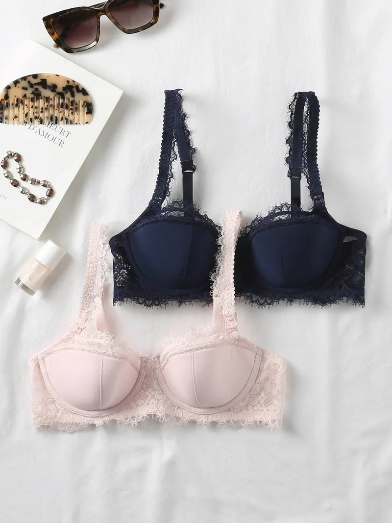 Envie De Fraise 2er-Pack Still-BHs mit Bügel ENVIE DE FRAISE, Marine, – Produktbild 1 von 4