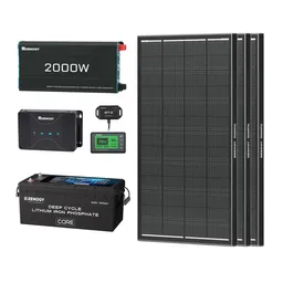 Renogy DE 3,84 kWh Wohnmobil Power Solaranlage| 300Ah LiFePo4 Batterie Selbstheizung, 2000W - inkl. 0% MwSt. / 🔥 mit 3 Stück 200W Shadow Flux Solarmodule – Produktbild 1 von 1