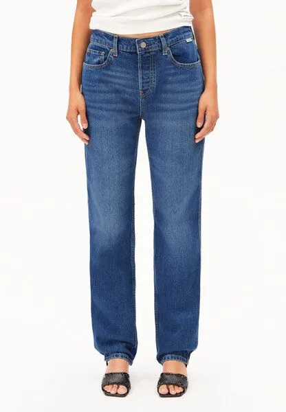ARMEDANGELS ARMEDANGELS AAVELINE Damen Straight Jeans recycelte Baumwolle, Blue, – Produktbild 1 von 3
