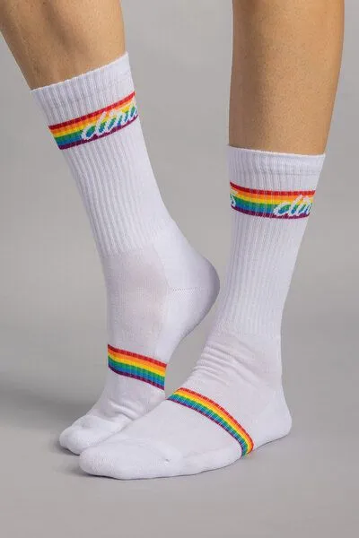 DIRTS dirts Rainbow Socks 1.0, White, – Produktbild 2 von 4