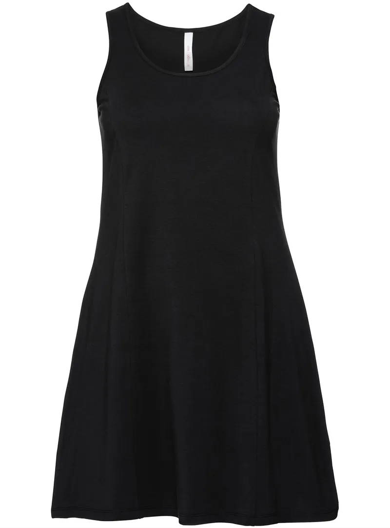 sheego A-Linien-Kleid, Schwarz, – Produktbild 1 von 2