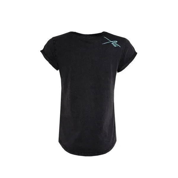 FÄDD FÄDD Damen T-Shirt Rundhals aus Bio-Baumwolle "Drachenfliege BT" Schwarz, Schwarz, – Produktbild 4 von 4
