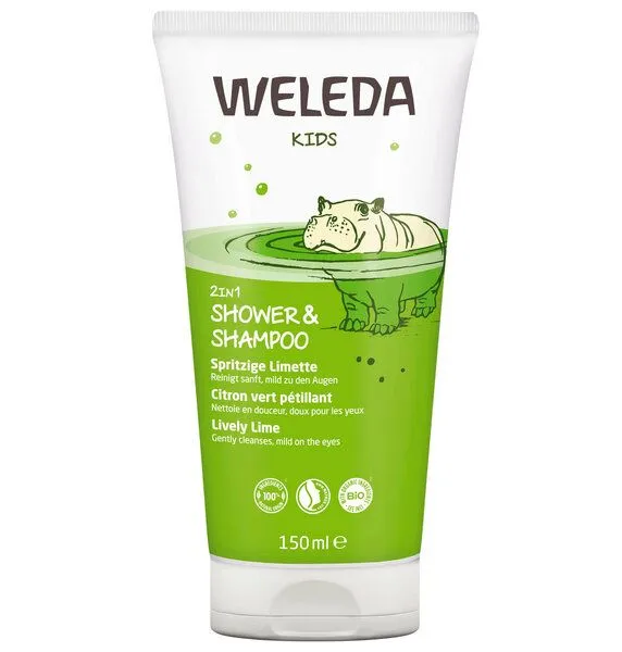 Weleda Weleda Kids 2in1 Shower & Shampoo Spritzige Limette 150 ml – Produktbild 3 von 4