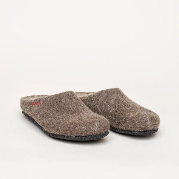 Magicfelt Magicfelt Filz-Hausschuh 709 aus 100% Merino-Wolle für Damen & Herren, Braun, – Produktbild 1 von 4