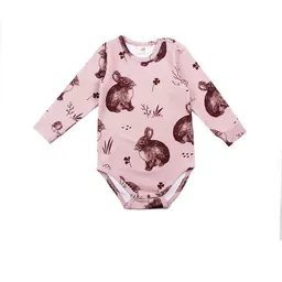 Walkiddy Langarm Baby Body *Cute Rabbits* GOTS Bio | Walkiddy – Produktbild 1 von 1