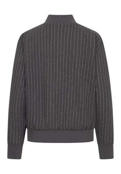 derbe derbe Übergangsjacke „Blousby Pinstripe“, Asphalt melange, – Produktbild 3 von 4