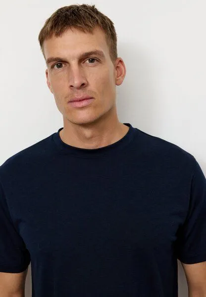 recolution Herren T-Shirt aus Bio-Baumwolle und TENCEL Lyocell Mix - DATE - recolution, Dark navy (blau), – Produktbild 1 von 4