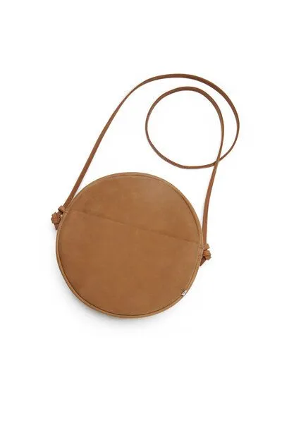 ELEKTROPULLI Runde Schultertasche RUT aus Leder von ElektroPulli, Braun, – Produktbild 1 von 3