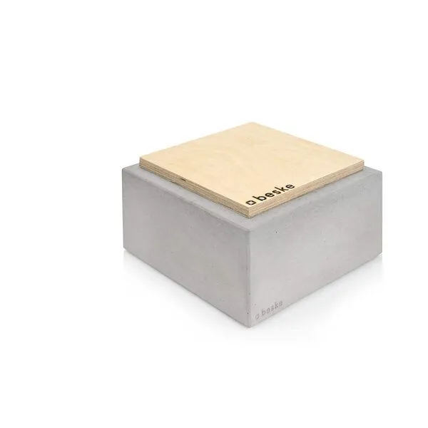 beske Betonfeuer® Beske-Manufaktur ´Kula´ 20x20x11 Dauerdocht Kerzenwachsrecycling – Produktbild 3 von 4