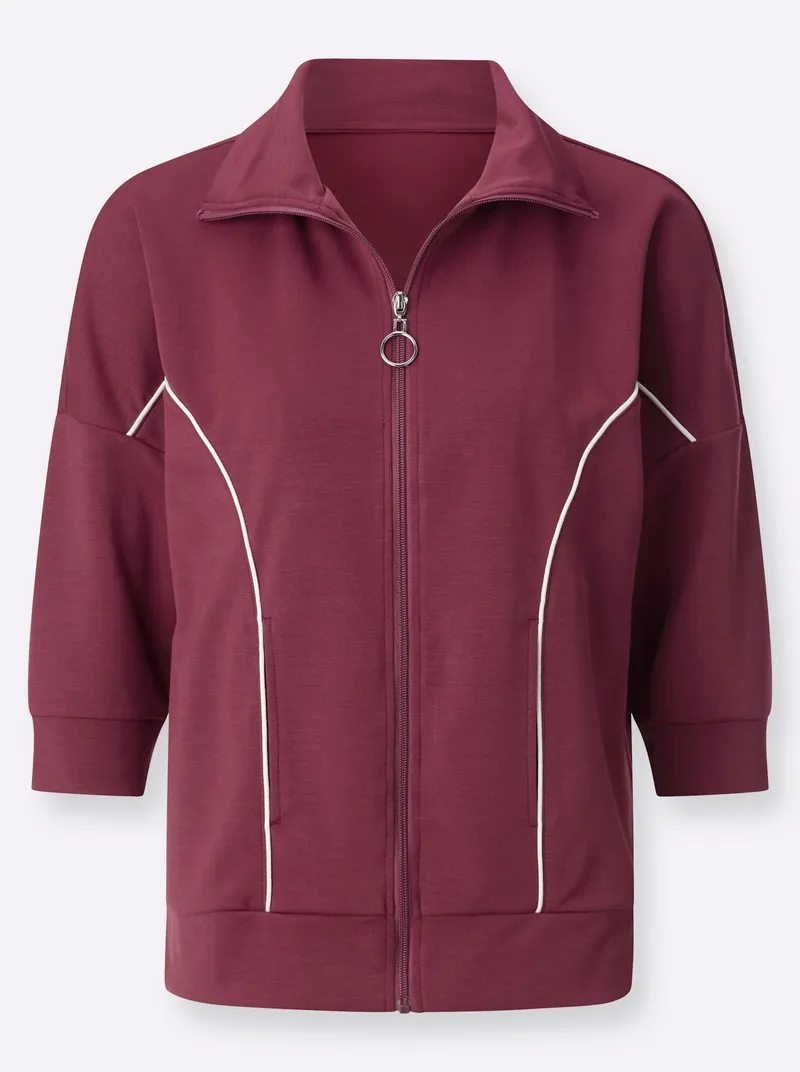 Witt Sweatjacke, Bordeaux, – Produktbild 1 von 2