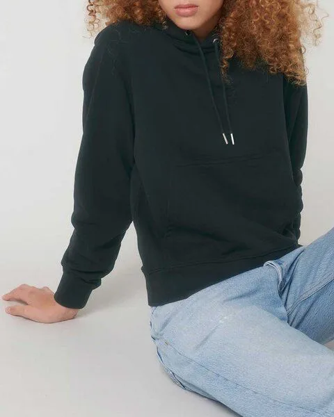 YTWOO YTWOO Nachhaltiger Unisex Hoodie aus Bio-Baumwolle und recyceltem PET; Terry, Schwarz, – Produktbild 3 von 4