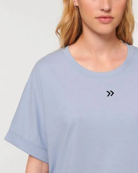 Human Family Human Family Oversize Damen T-Shirt "Skip", Hellblau, – Produktbild 1 von 2