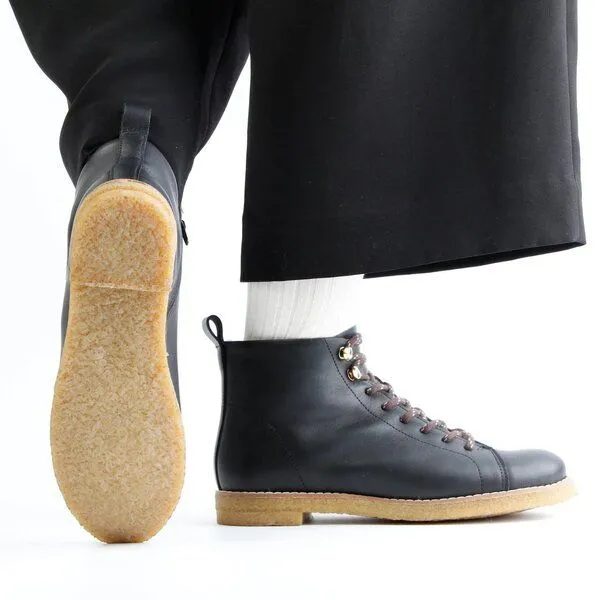 Grand Step Shoes Grand Step Shoes Dara, gefütterte Schnürboots, Schwarz, – Produktbild 2 von 3