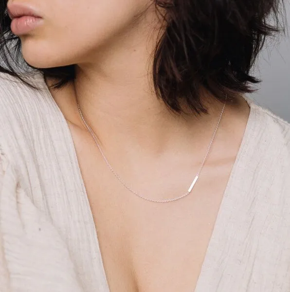fejn jewelry fejn jewelry Kette 'bar', Rotgold, – Produktbild 2 von 3