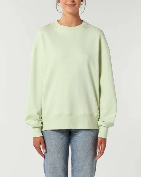 YTWOO YTWOO Lässiges Sweatshirt in Bio-Qualität, Pullover, Sweater, Unisex, Hellgrün, – Produktbild 3 von 4
