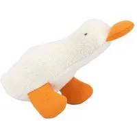 El Puente El Puente Stofftier Ente aus Bio-Baumwolle in Weiß-Orange | Fair Trade & Handmade aus Ägypten, Orange, – Produktbild 1 von 1
