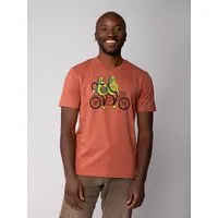 watapparel watapparel T-Shirt Unisex Avocado Fahrrad, Heritage brown, – Produktbild 1 von 1