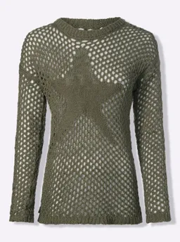 heine Ajourpullover khaki – Produktbild 1 von 1