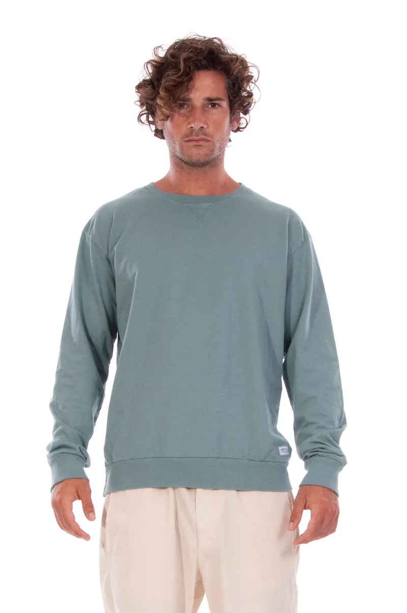 RAVENS VIEW IBIZA RAVENS VIEW IBIZA Herren vegan Sweatshirt Salinas Chinois Grün, Blau, – Produktbild 1 von 1