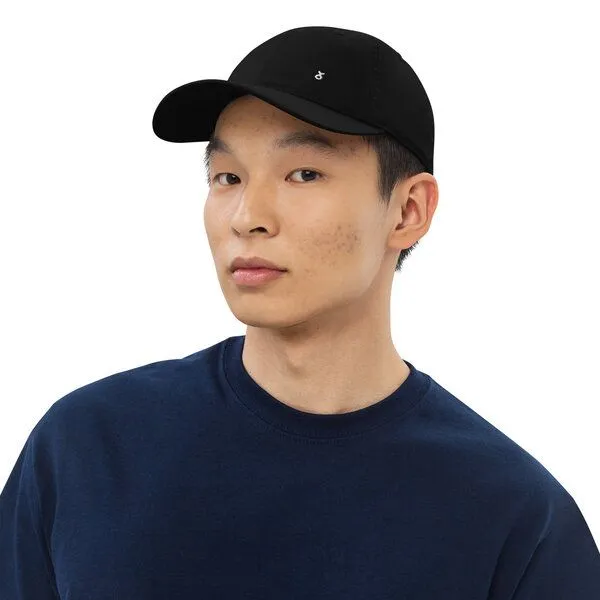 PepMelon Minimal Bio-Baseballmütze, personalisierbare Baseballkappe, dad cap, Schwarz, – Produktbild 3 von 5