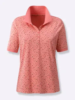 Witt Poloshirt flamingo-dunkelrot-getupft – Produktbild 1 von 1