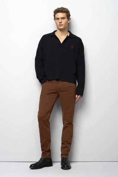 M 5 BY MEYER M 5 BY MEYER Five Pocket aus High Performance Satin, Rot (rost), – Produktbild 1 von 5
