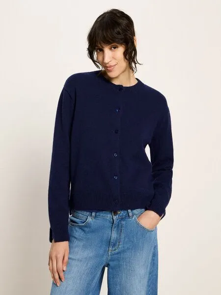 LANIUS LANIUS Boxy Strickjacke, Purple blue melange, – Produktbild 1 von 4