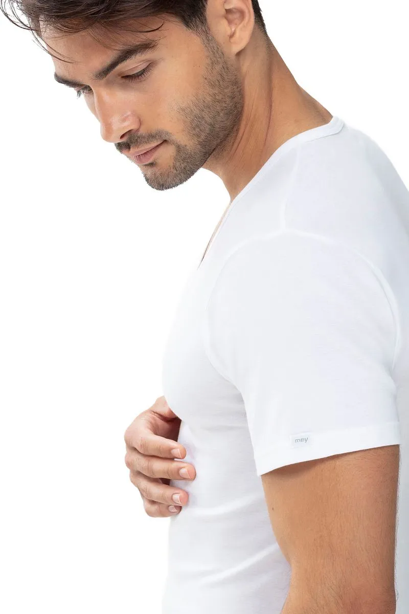 mey Mey Noblesse V-Ausschnitt T-Shirt Weiß - Größe 3XL, Weiß, – Produktbild 4 von 5