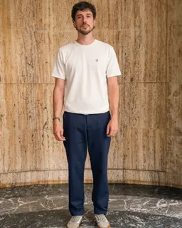 Lucid Collective Lucid Collective Herren vegan Chino-Hose Trust Navy – Produktbild 1 von 1